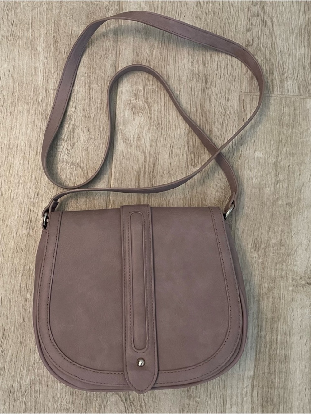 Express Faux Suede Purple Crossbody / Shoulder Bag / Purse